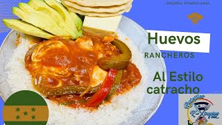 Huevos🥚🫑🌶️🍅 Rancheros estilo hondureño 🇭🇳👩🏻‍🍳antojitosktrachosymas [upl. by Nylesor]