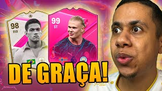 HAALAND amp GARRINCHA FUTTIES GRATIS A MELHOR TEMPORADA DA HISTÓRIA DO FC 24 [upl. by Axe]