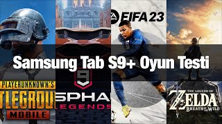 Samsung Tab S9 Plus Oyun Performansı 🎮 Pubg Mobile Asphalt 9 Zelda Breath of the Wild FIFA 23 [upl. by Ennovart753]