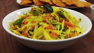 Cabbage Sambharo Recipe  Fafda Condiments  Gujarati Cuisine [upl. by Azyl]