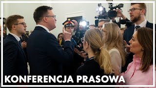 Konferencja prasowa marszałka Sejmu Szymona Hołowni [upl. by Yrac]