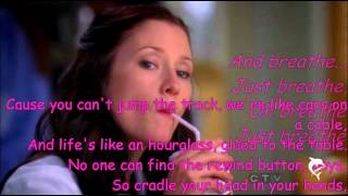 BreatheLexie Grey Chyler Leigh with Lyrics [upl. by Anderegg]