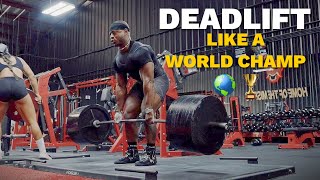 How to deadlift like a world champion powerlifter [upl. by Nannarb]