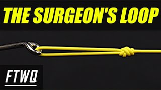 Fishing Knots Surgeons Loop Knot  How to Tie a Surgeons Loop for Lures and Hooks [upl. by Leahplar]