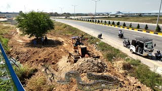 Complete footage shows specialists starting a new landfill project from the fields edge of the road [upl. by Safier335]