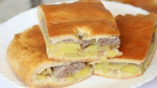 Ну оОчень вкусный  Пирог с мясным фаршем и картошкой [upl. by Kcirded]