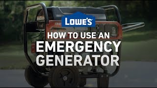 How To Use an Emergency Generator  Severe Weather Guide [upl. by Burnight]