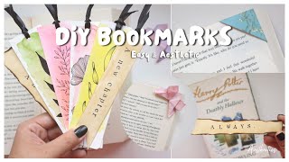 DIY Easy amp Aesthetic Bookmark Ideas  Aasthaetics [upl. by Notyarb]