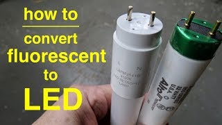 How To Convert T8 Fluorescent Lights to LED ● Explained in Simple Terms [upl. by Eiramalegna412]