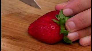 Cooking Tips  How to Fan Strawberries [upl. by Htiel]