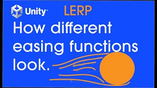 How different easing functions affect movement Unity 2021 Code included [upl. by Hugues]