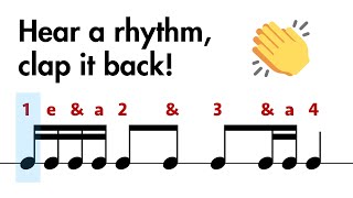 Rhythm Clap Along Level 4 to 5 for BeginnersKids 👂🎵👏 [upl. by Morena]