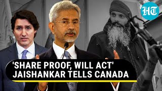 Jaishankar Offers Two Choices To Canada On Khalistan Nijjar Row Either You Pursue  Watch [upl. by Atiuqer]