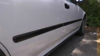 HOW TO paint your cars trim and moldings  The Lazy Way [upl. by Ennaeilsel550]