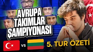 TÜRKİYE VS LİTVANYA AVRUPA ŞAMPİYONASI 5TUR ÖZET [upl. by Yliab156]