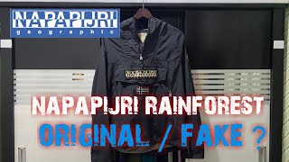 REVIEW JACKET CAGOULE NAPAPIJRI RAINFOREST  Originals or Fake [upl. by Yllaw421]