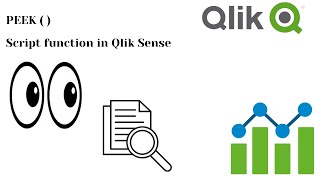 How to use PEEK  script function in QlikSense [upl. by Akihsan]