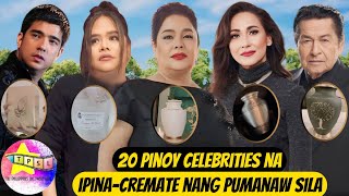 20 Pinoy Celebrities na ipinacremate nang pumanaw Sila [upl. by Largent]