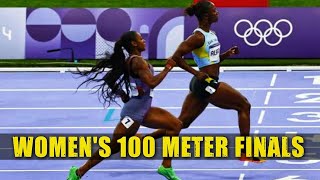 Historic Showdown Womens 100m Final at the 2024 Paris Olympics 🔥 [upl. by Inanuah]