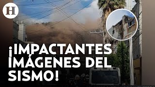 Estruendo y daños materiales Así se vivió el sismo de 57 grados que sacudió el centro de México [upl. by Shedd]