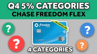 📢 Chase Freedom Flex Card Q4 Categories 2024 💳 Interesting 5 Cash Back Categories in Q4 [upl. by Novehc]