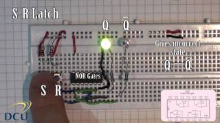 Experiments 31 Sequential Logic  SR Latch and a Gated SR Latch [upl. by Eenehs]