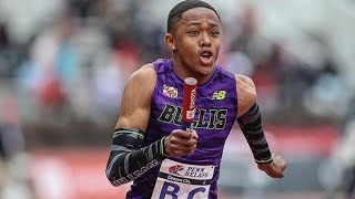 4519 High School Sophomore Star Quincy Wilson Goes US No 8 AllTime In 400m At Florida Relays [upl. by Koenig]