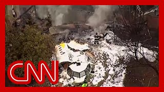 Video shows passenger plane falling out of sky over São Paulo Brazil [upl. by Tterrej]