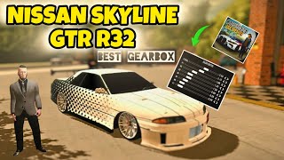 NISSAN SKYLINE GTR R32 BEST GEARBOX SETUP 1695HP  CAR PARKING MULTIPLAYER [upl. by Scoles906]