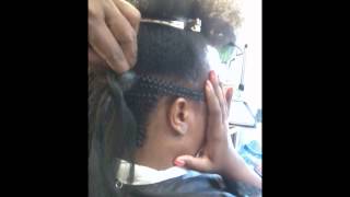 Two Ways To Do Close Cornrows Swoop Updo [upl. by Edwin142]