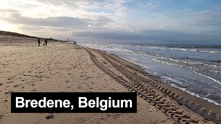 Bredene Belgium winter beach walk 27 December 2022 4K [upl. by Itch]