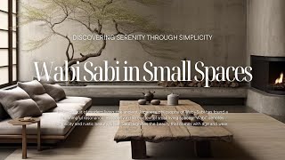 WabiSabi in Small Spaces Discovering Serenity Through Simplicity [upl. by Gwyn]