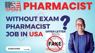 How to Migrate As a Pharmacist in USA Without Exam  USA Pharmacist Job  How to get a job in USA [upl. by Oniotna915]