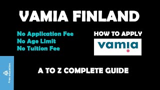 Vamia Finland  Vamia Vocational School Finland  Complete Guide [upl. by Soirtimid]