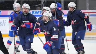 2024 U18 Womens Worlds  Team USA Tops Slovakia 71 in Opening U18 Women’s World Championship Game [upl. by Dacy]