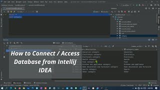 How to connect and access Database in IntelliJ IDEA [upl. by Elison75]