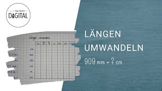 Längen umwandeln mit Hilfe einer Tabelle inkl Arbeitsblatt [upl. by Shields481]