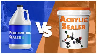 Concrete Sealer Showdown Acrylic vs Penetrating Sealers [upl. by Anurb]