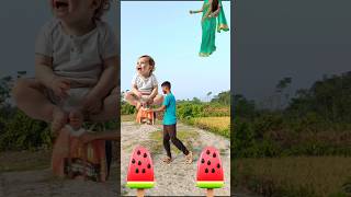 Flying crying babies Catching vs hen gorilla frog amp puppy amp yellow lizard 😂 funny shorts [upl. by Nauhs]