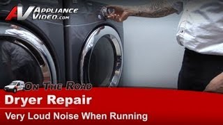 LG Dryer Repair  Very Loud Noise When Running  Drum Supports [upl. by Wilhelmina]