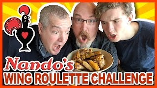 ♥ Nandos ♥ Wing Roulette Challenge  Paul vs Ben vs Ken [upl. by Nylidnam233]