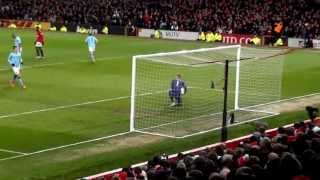 Man Utd v Man City 8413 Uniteds Goal Attacking play amp GiggsBarry handbags HD FAN CAM [upl. by Ynffit937]