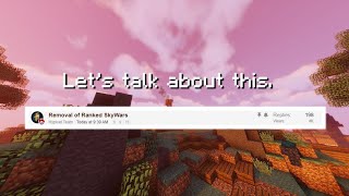 Removing Ranked Skywars signifies a much bigger issue for Hypixel [upl. by Edwards]