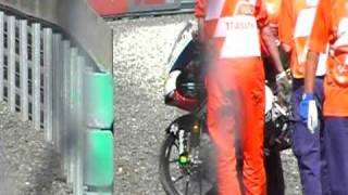 crash tt assen 125cc Lorenzo Savadori 32 [upl. by Vanni]