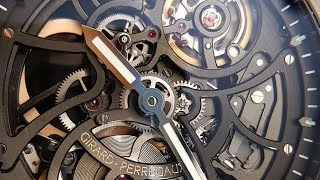 Girard Perregaux Laureato Skeleton Ceramic Ref GP000007  Blick ins Uhrwerk  movement functioning [upl. by Zeb]