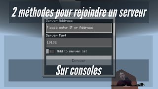 Comment rejoindre un serveur Minecraft sur consoles [upl. by Eohce]