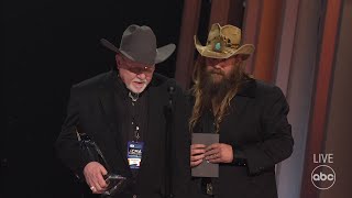 Chris Stapleton and Mike Henderson Accept the 2021 CMA Award for Song of the Year  The CMA Awards [upl. by Needan]