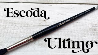 Escoda Ultimo  Watercolor Brush Review Ep 5 [upl. by Ayila]