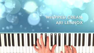 Whipped Cream Ari Lennox Piano Cover [upl. by Eissim]