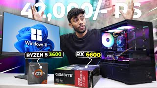 40000RS BEST AMD PC Build With RX 6600 amp Rysen 5 ⚡Live Gaming amp Editing 🤩 [upl. by Heiskell148]